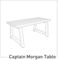 Recycled kunststof » Captain Morgan Table
