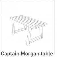 Recycled kunststof » Captain Morgan Table